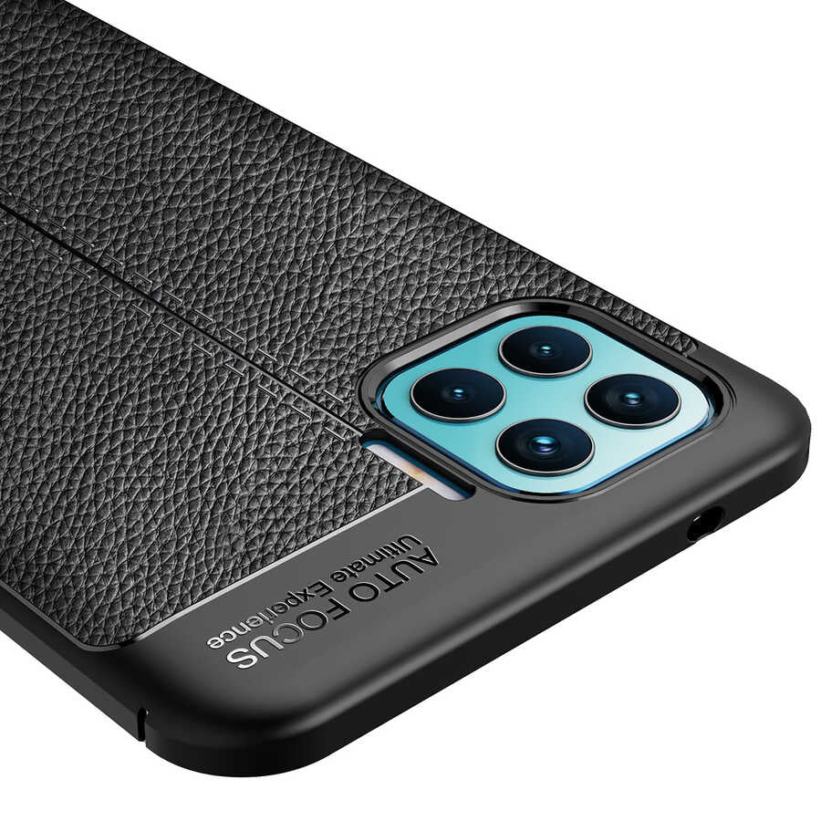 Oppo Reno 4 Lite Kılıf Zore Niss Silikon Kapak Siyah