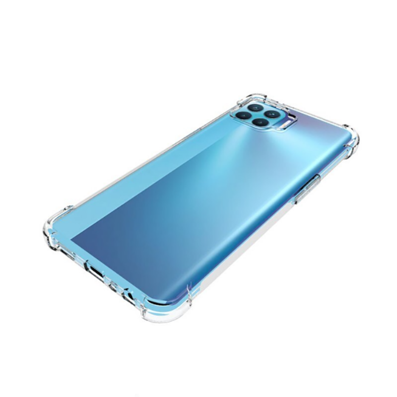 Oppo Reno 4 Lite Kılıf Zore Nitro Anti Shock Silikon Renksiz