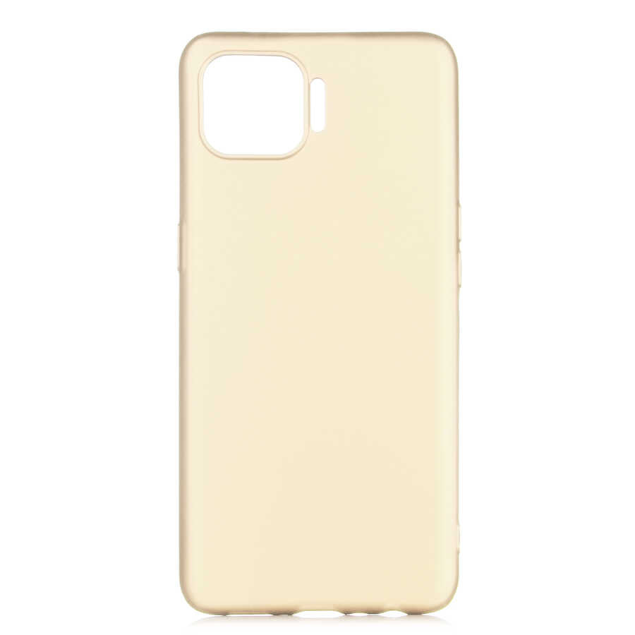 Oppo Reno 4 Lite Kılıf Zore Premier Silikon Kapak Gold