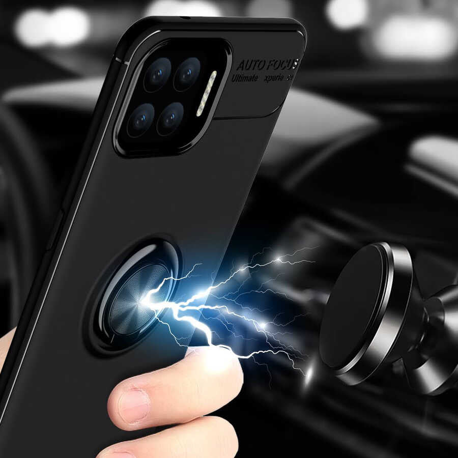 Oppo Reno 4 Lite Kılıf Zore Ravel Silikon Kapak Mavi