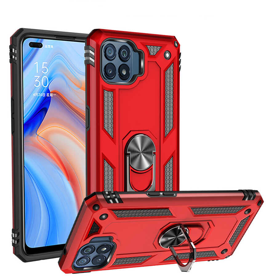 Oppo Reno 4 Lite Kılıf Zore Vega Kapak Rose Gold