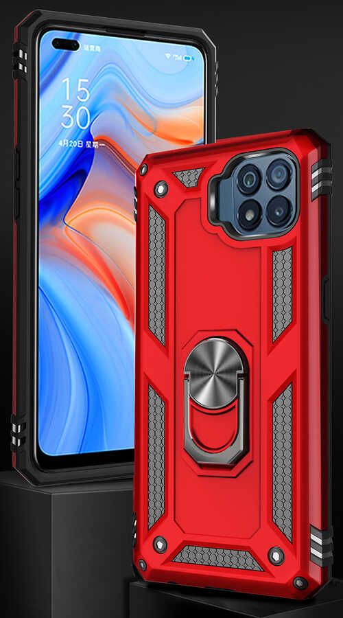Oppo Reno 4 Lite Kılıf Zore Vega Kapak Rose Gold