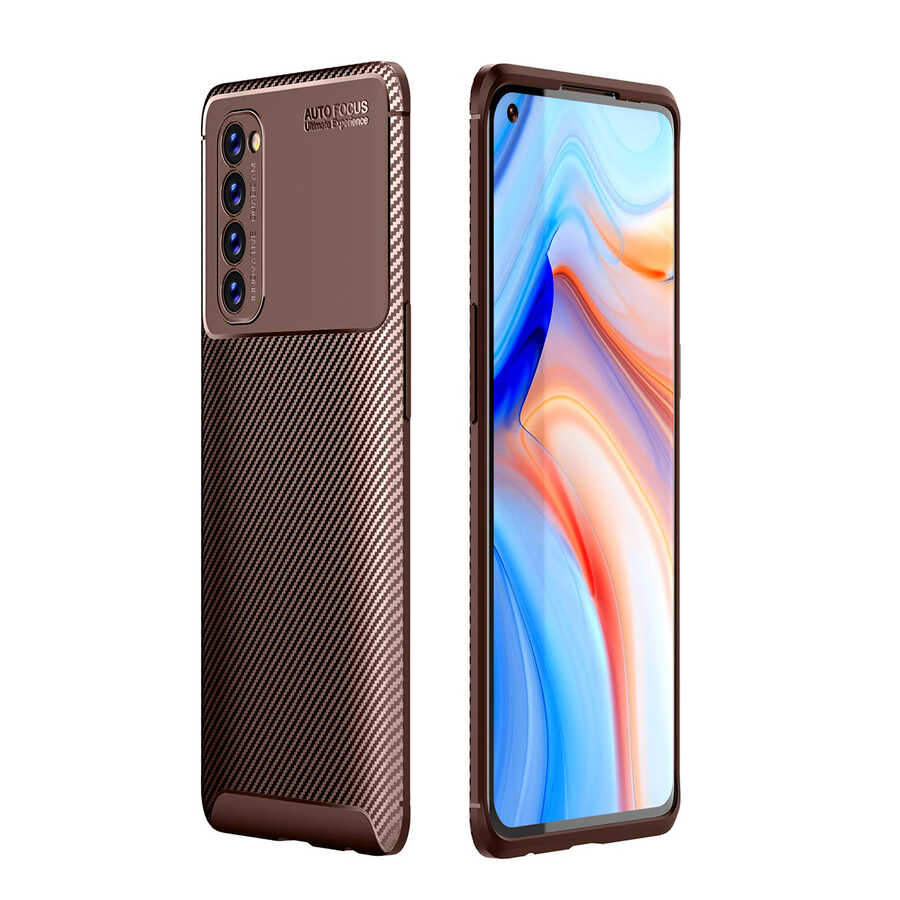 Oppo Reno 4 Pro 4G Kılıf Zore Negro Silikon Kapak Siyah