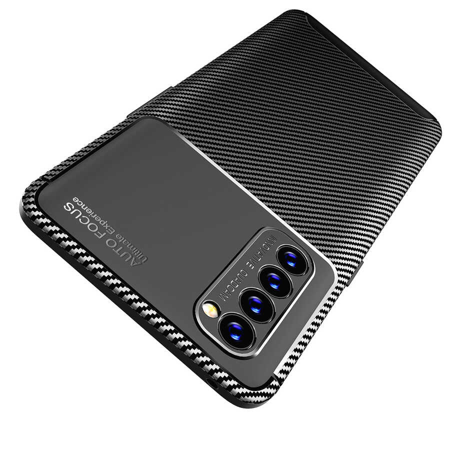 Oppo Reno 4 Pro 4G Kılıf Zore Negro Silikon Kapak Siyah
