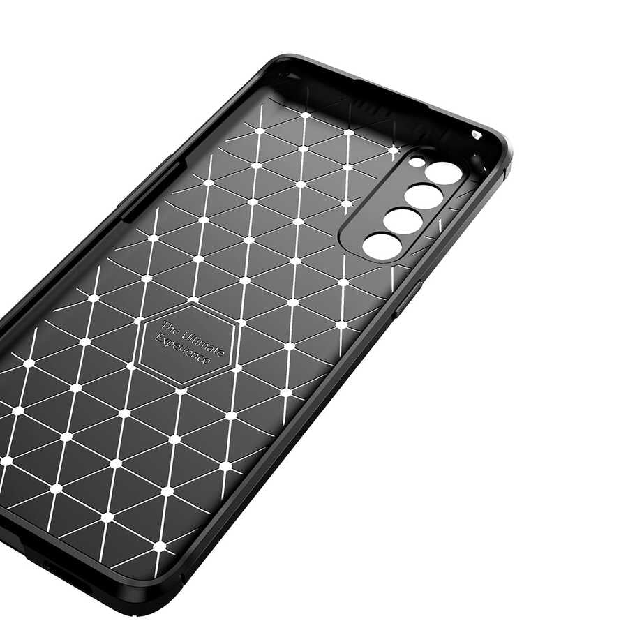 Oppo Reno 4 Pro 4G Kılıf Zore Negro Silikon Kapak Siyah