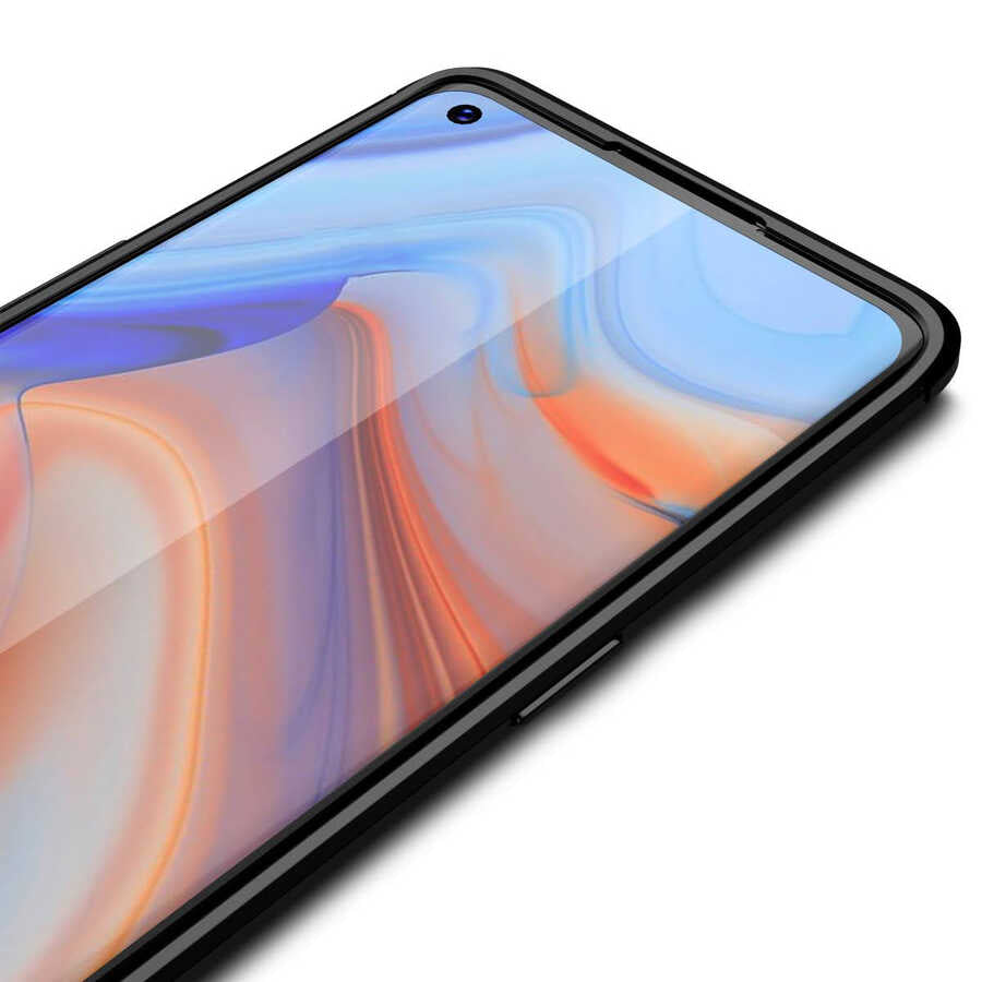 Oppo Reno 4 Pro 4G Kılıf Zore Niss Silikon Kapak Kırmızı