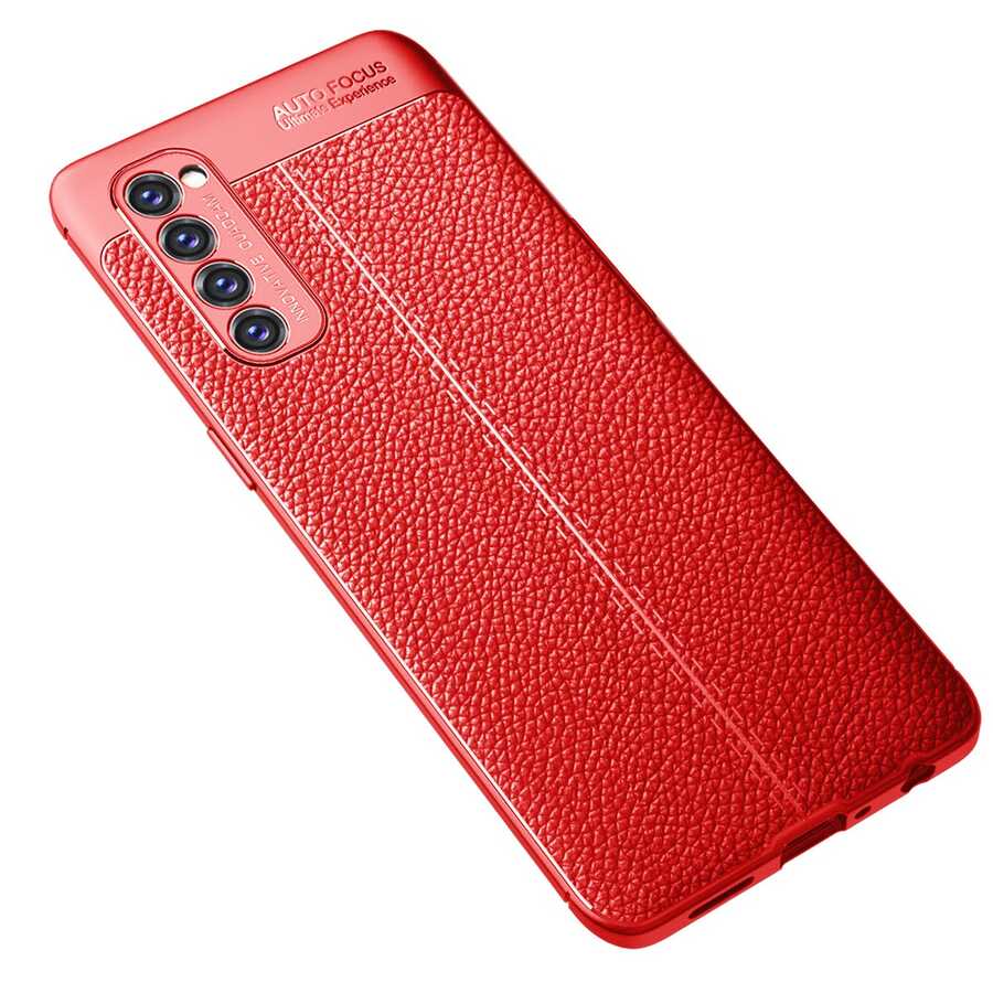 Oppo Reno 4 Pro 4G Kılıf Zore Niss Silikon Kapak Kırmızı