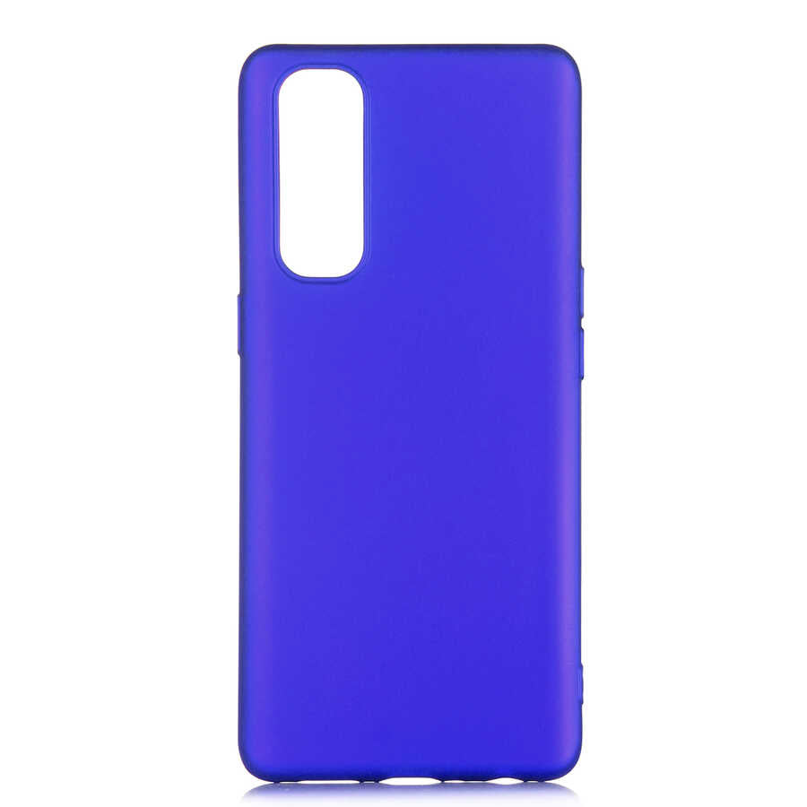 Oppo Reno 4 Pro 4G Kılıf Zore Premier Silikon Kapak Saks Mavi