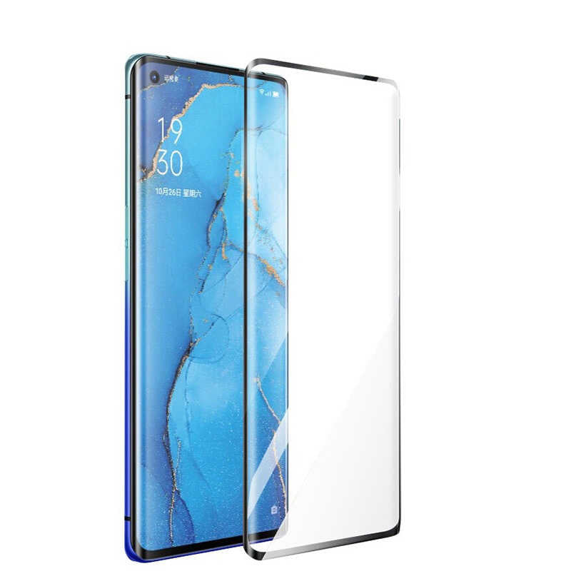 Oppo Reno 4 Pro 4G Zore Süper Pet Ekran Koruyucu Jelatin Siyah