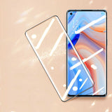 Oppo Reno 4 Pro 4G Zore Süper Pet Ekran Koruyucu Jelatin Siyah
