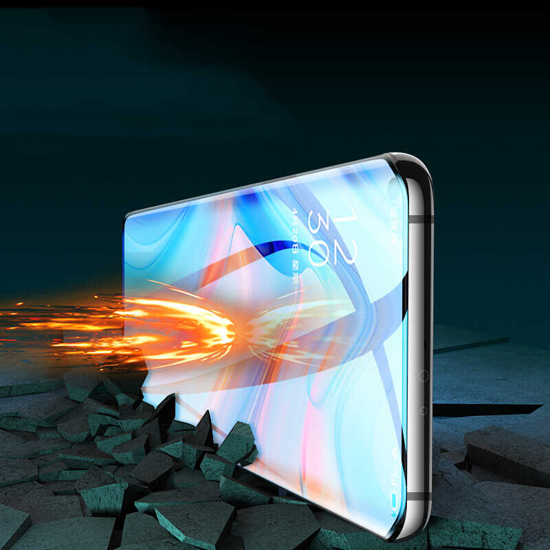 Oppo Reno 4 Pro 4G Zore Süper Pet Ekran Koruyucu Jelatin Siyah