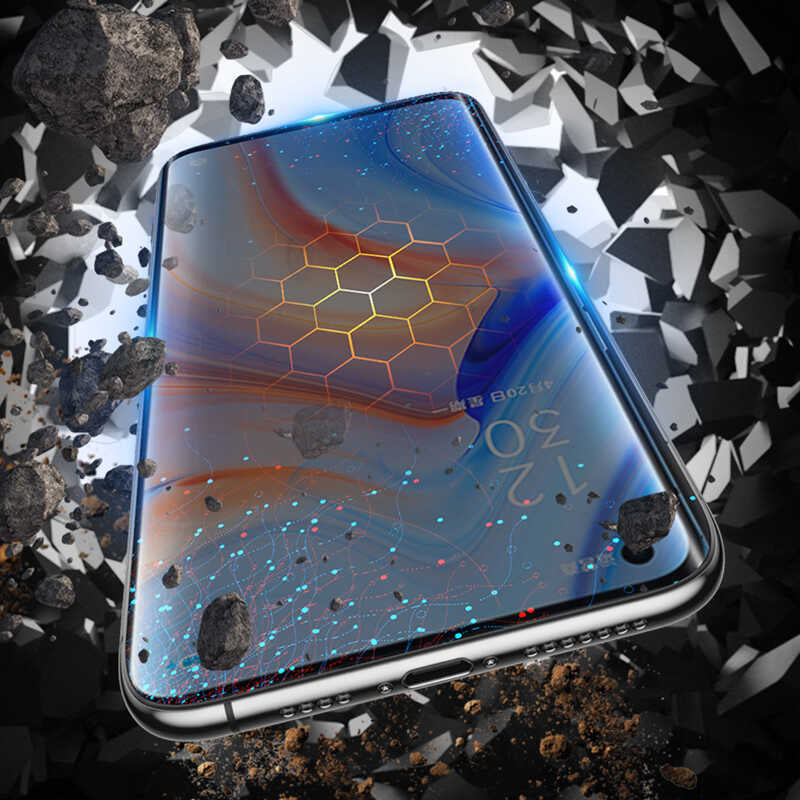 Oppo Reno 4 Pro 4G Zore Süper Pet Ekran Koruyucu Jelatin Siyah