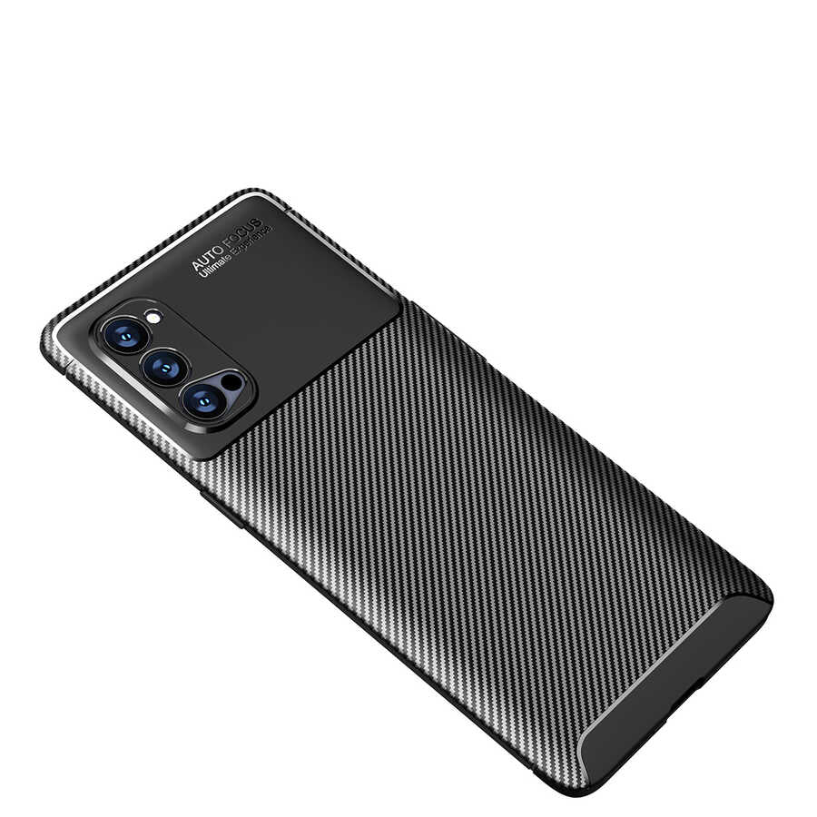 Oppo Reno 4 Pro 5G Kılıf Zore Negro Silikon Kapak Siyah