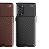 Oppo Reno 4 Pro 5G Kılıf Zore Negro Silikon Kapak Kahverengi