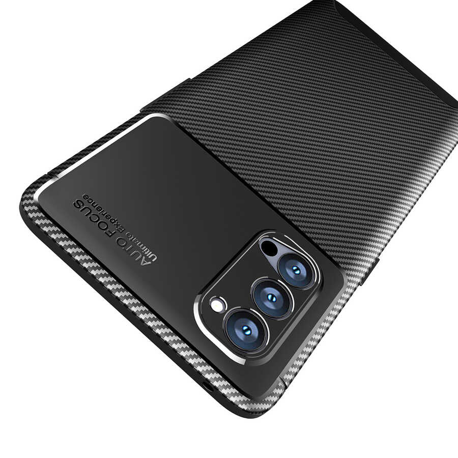 Oppo Reno 4 Pro 5G Kılıf Zore Negro Silikon Kapak Kahverengi