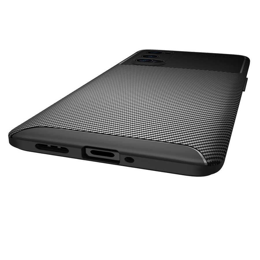Oppo Reno 4 Pro 5G Kılıf Zore Negro Silikon Kapak Siyah