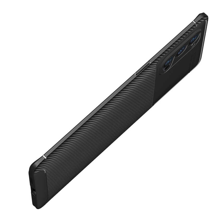 Oppo Reno 4 Pro 5G Kılıf Zore Negro Silikon Kapak Siyah