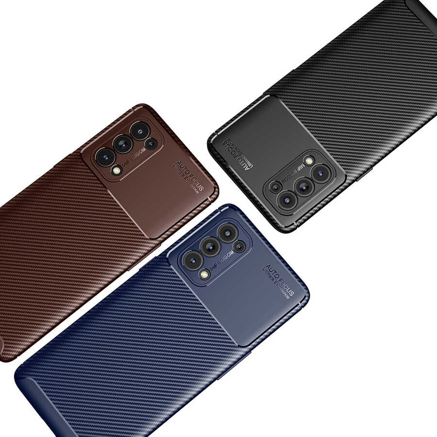 Oppo Reno 5 5G Kılıf Zore Negro Silikon Kapak Siyah