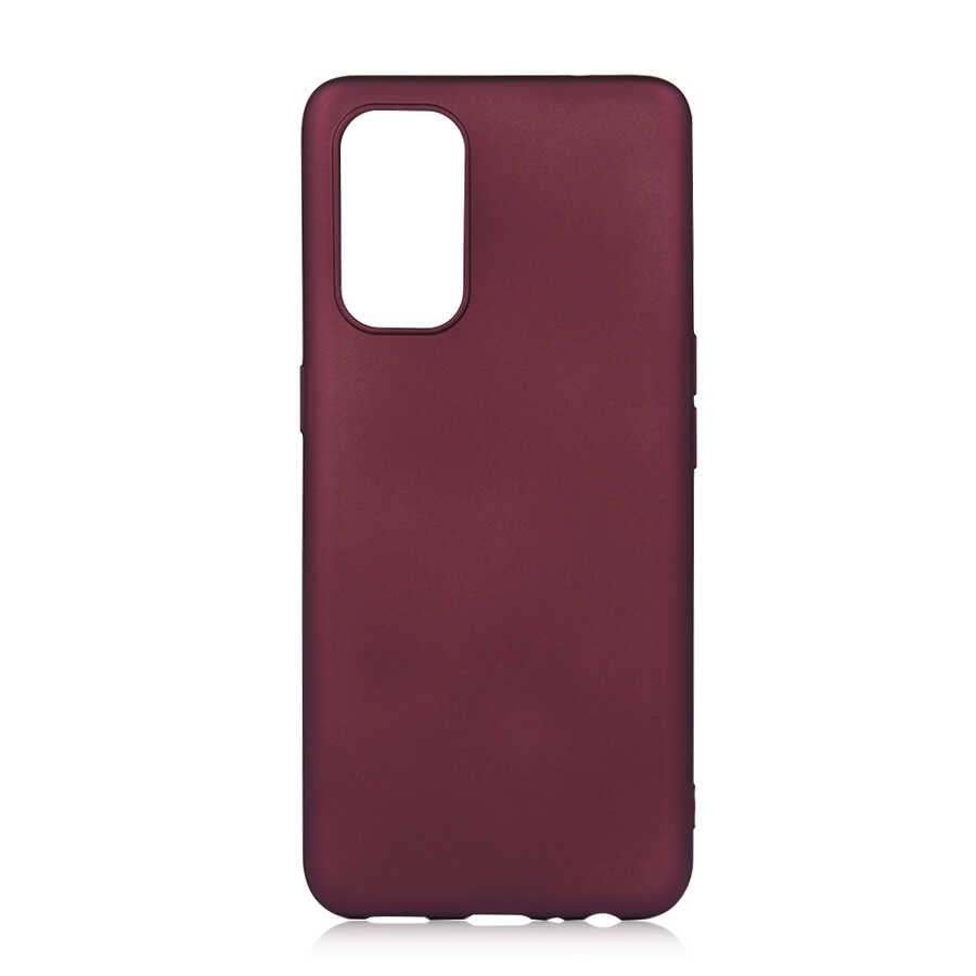 Oppo Reno 5 5G Kılıf Zore Premier Silikon Kapak Mürdüm