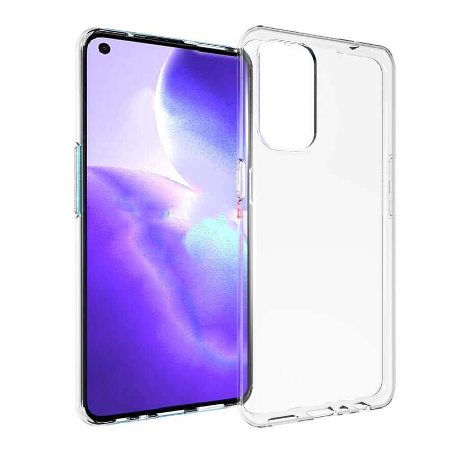Oppo Reno 5 5G Kılıf Zore Süper Silikon Kapak Renksiz