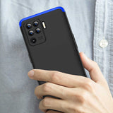 Oppo Reno 5 Lite Kılıf Zore Ays Kapak Siyah-Gri