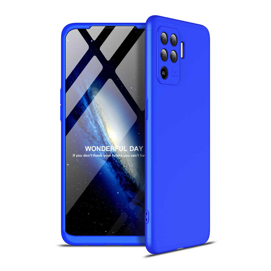 Oppo Reno 5 Lite Kılıf Zore Ays Kapak Mavi