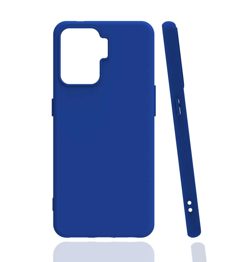 Oppo Reno 5 Lite Kılıf Zore Biye Silikon Mavi