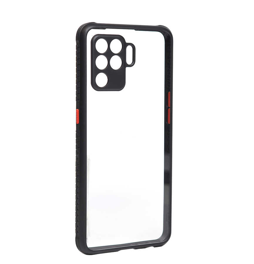 Oppo Reno 5 Lite Kılıf Zore Kaff Kapak Siyah