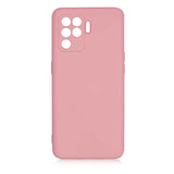 Oppo Reno 5 Lite Kılıf Zore Mara Lansman Kapak Pembe Açık