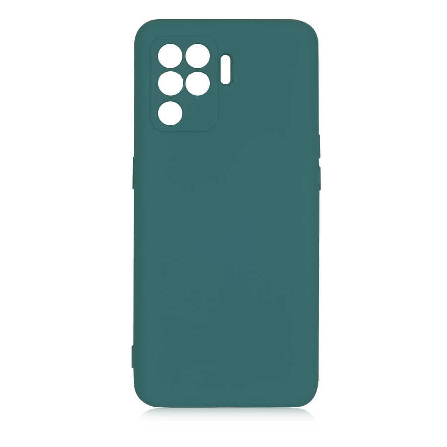 Oppo Reno 5 Lite Kılıf Zore Mara Lansman Kapak Koyu Yeşil