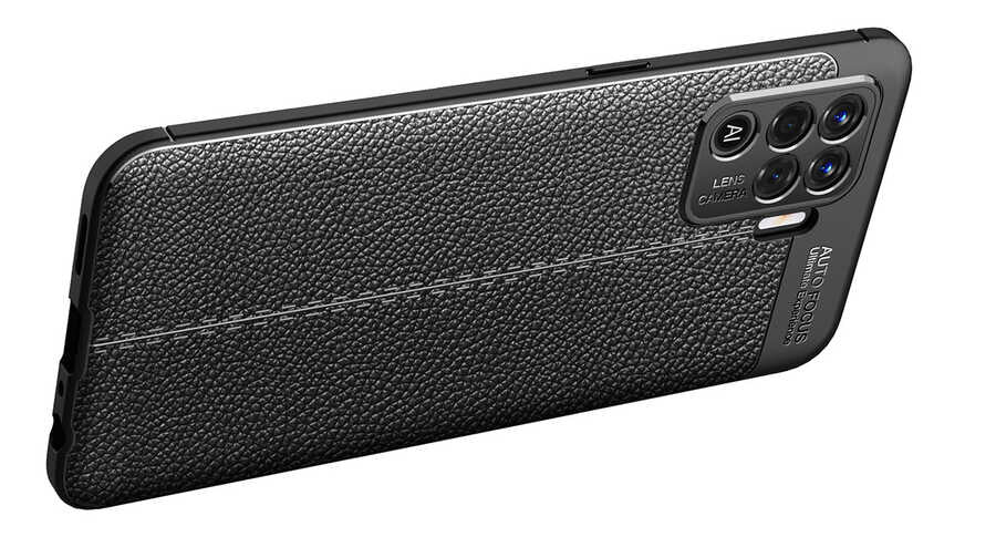 Oppo Reno 5 Lite Kılıf Zore Niss Silikon Kapak Kırmızı