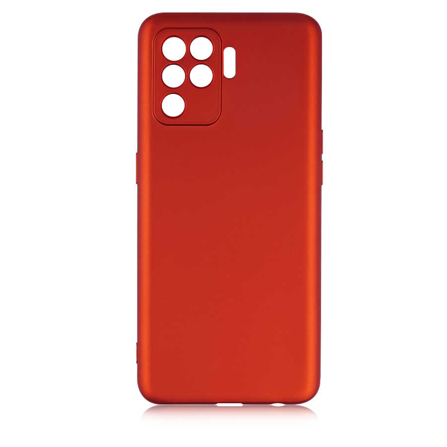 Oppo Reno 5 Lite Kılıf Zore Premier Silikon Kapak Kırmızı