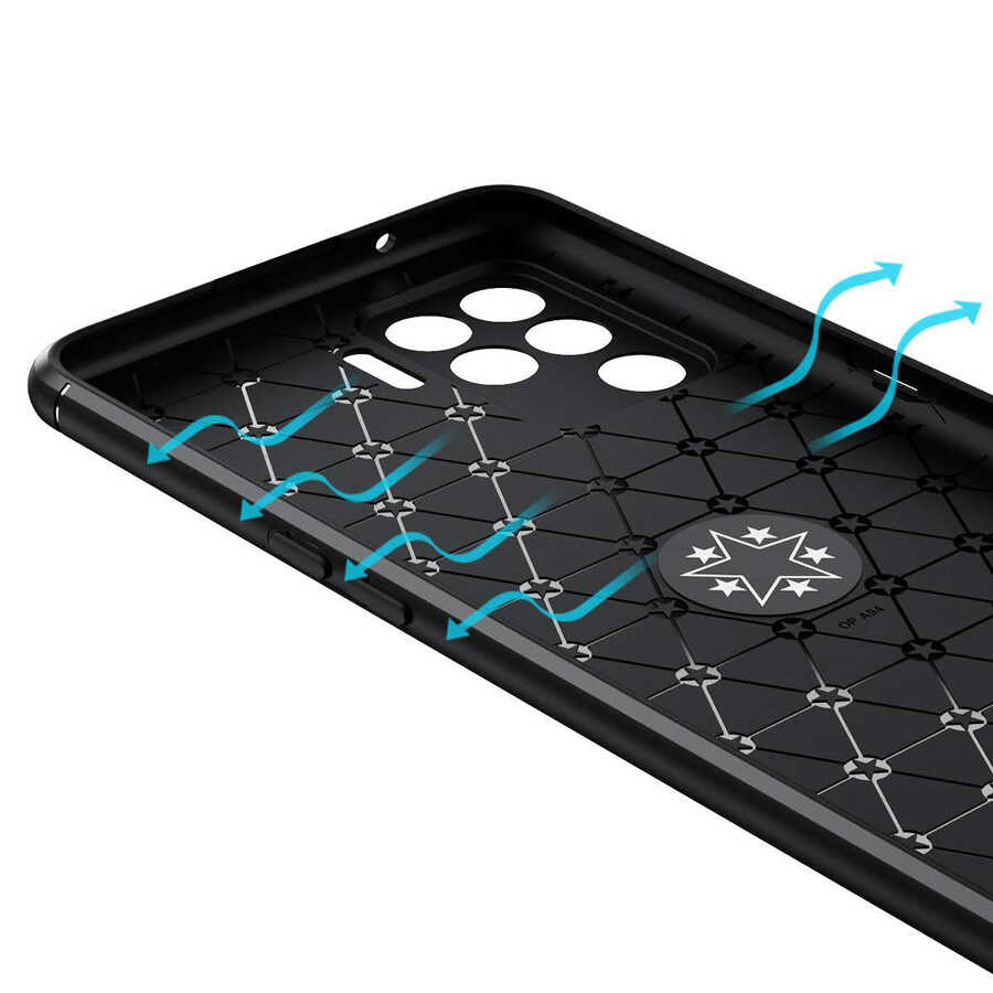 Oppo Reno 5 Lite Kılıf Zore Ravel Silikon Kapak Mavi