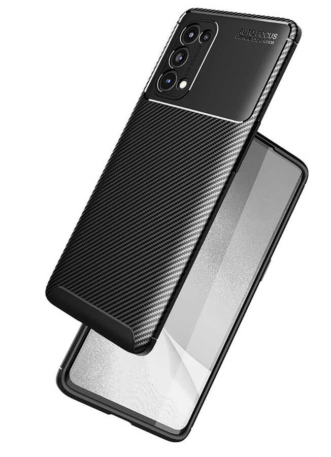 Oppo Reno 5 Pro 5G Kılıf Zore Negro Silikon Kapak Lacivert