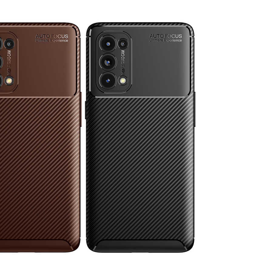 Oppo Reno 5 Pro 5G Kılıf Zore Negro Silikon Kapak Siyah