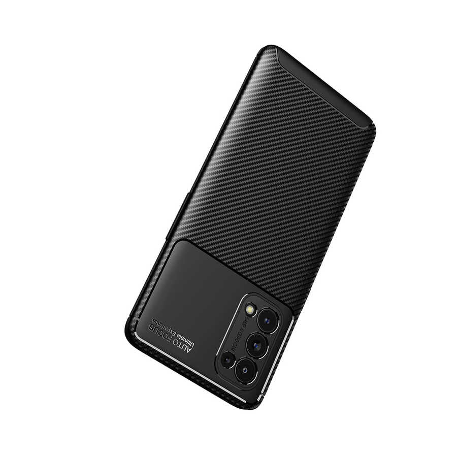 Oppo Reno 5 Pro 5G Kılıf Zore Negro Silikon Kapak Kahverengi