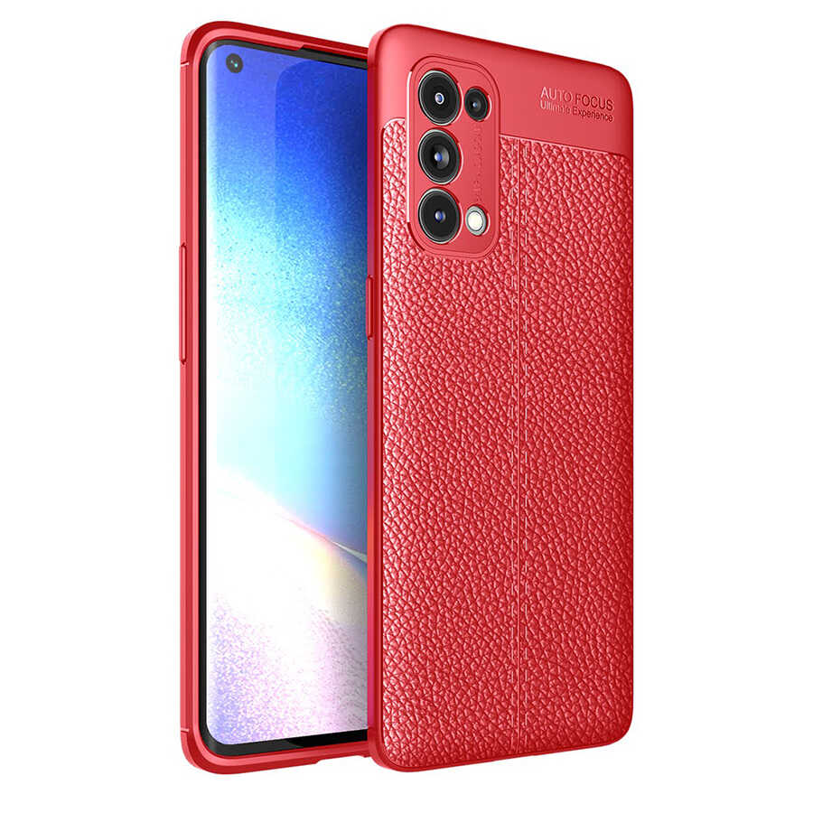 Oppo Reno 5 Pro 5G Kılıf Zore Niss Silikon Kapak Kırmızı