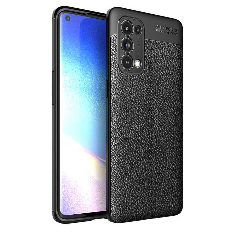 Oppo Reno 5 Pro 5G Kılıf Zore Niss Silikon Kapak Siyah