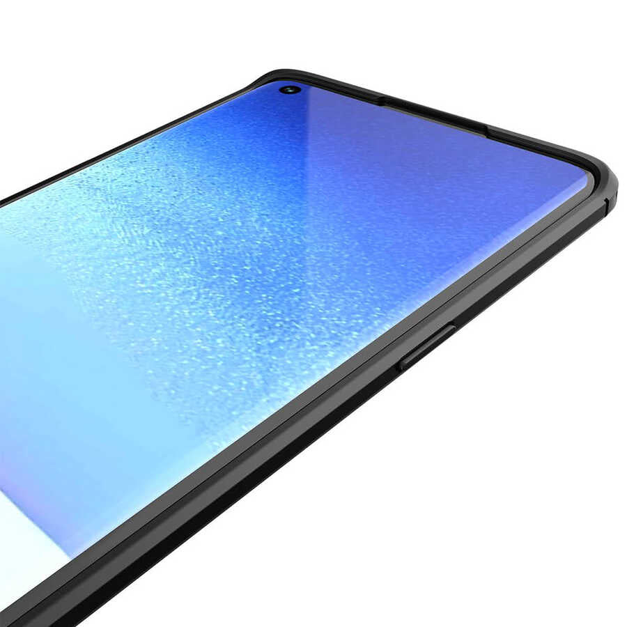 Oppo Reno 5 Pro 5G Kılıf Zore Niss Silikon Kapak Lacivert