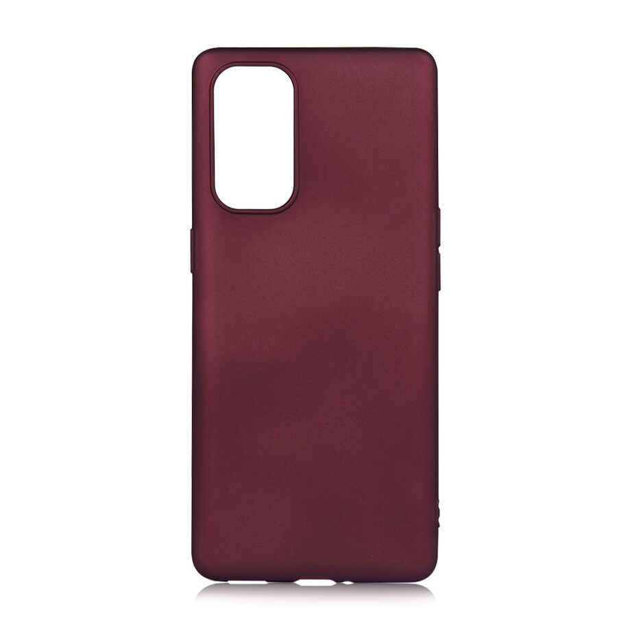 Oppo Reno 5 Pro 5G Kılıf Zore Premier Silikon Kapak Mürdüm