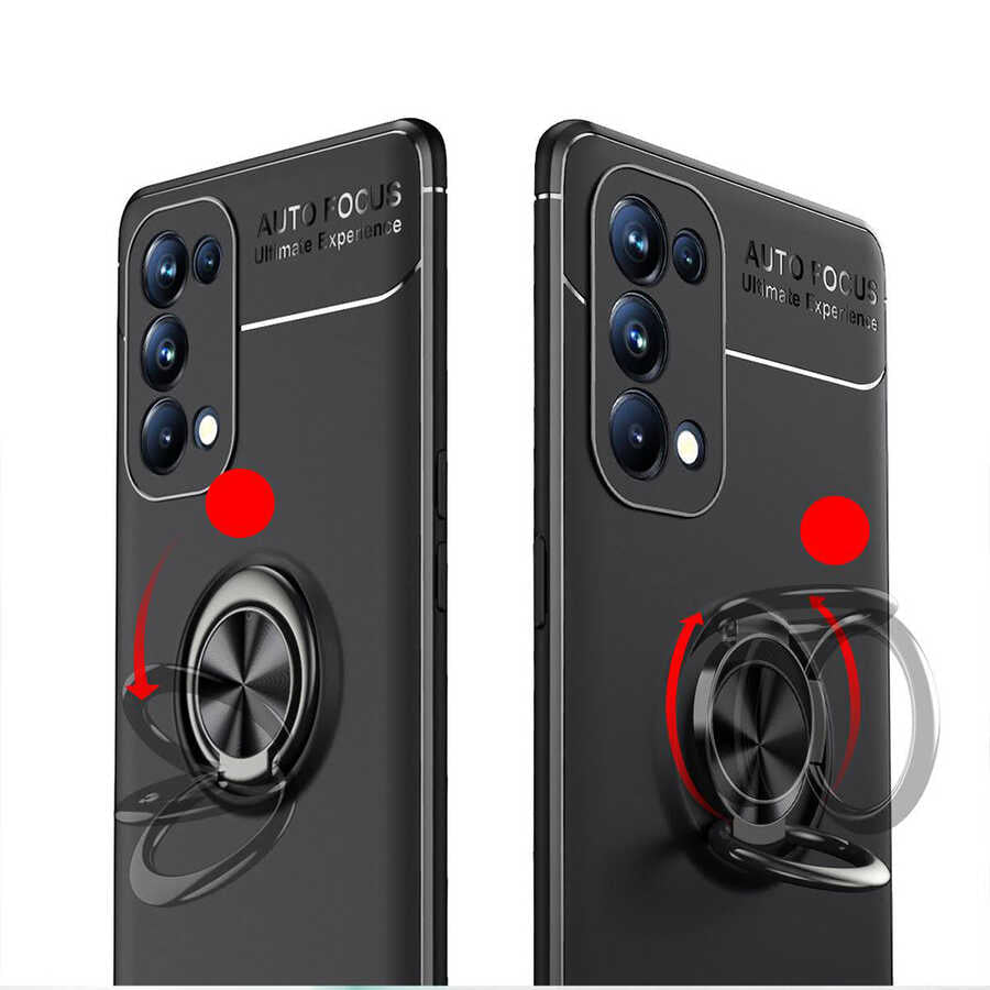 Oppo Reno 5 Pro 5G Kılıf Zore Ravel Silikon Kapak Mavi