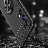 Oppo Reno 5 Pro 5G Kılıf Zore Ravel Silikon Kapak Siyah-Kırmızı