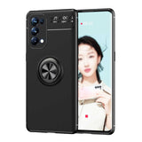 Oppo Reno 5 Pro 5G Kılıf Zore Ravel Silikon Kapak Siyah