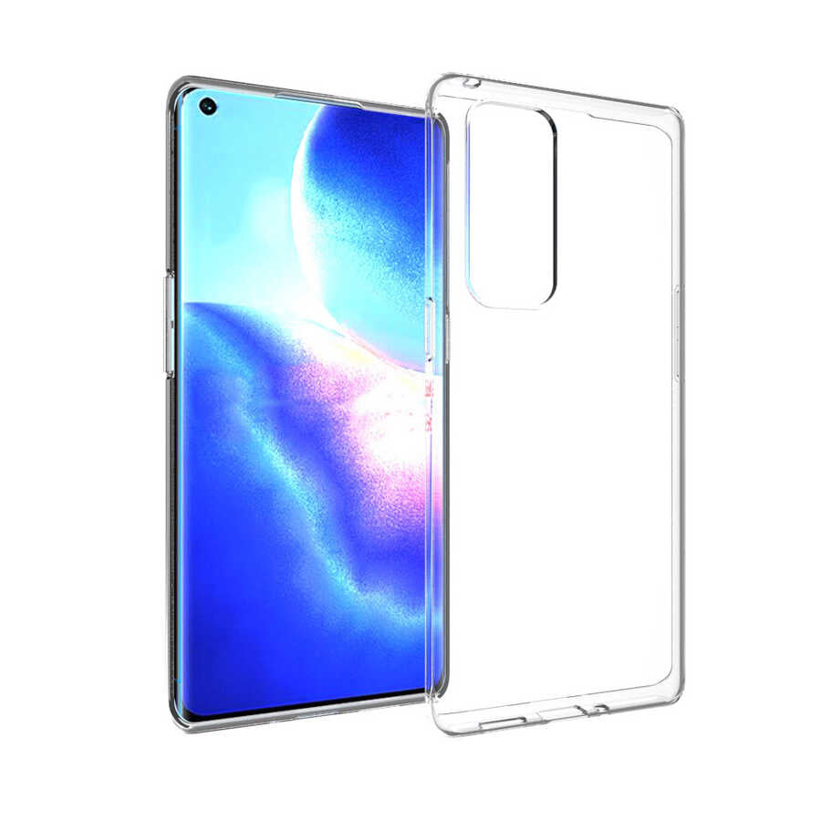 Oppo Reno 5 Pro 5G Kılıf Zore Süper Silikon Kapak Renksiz