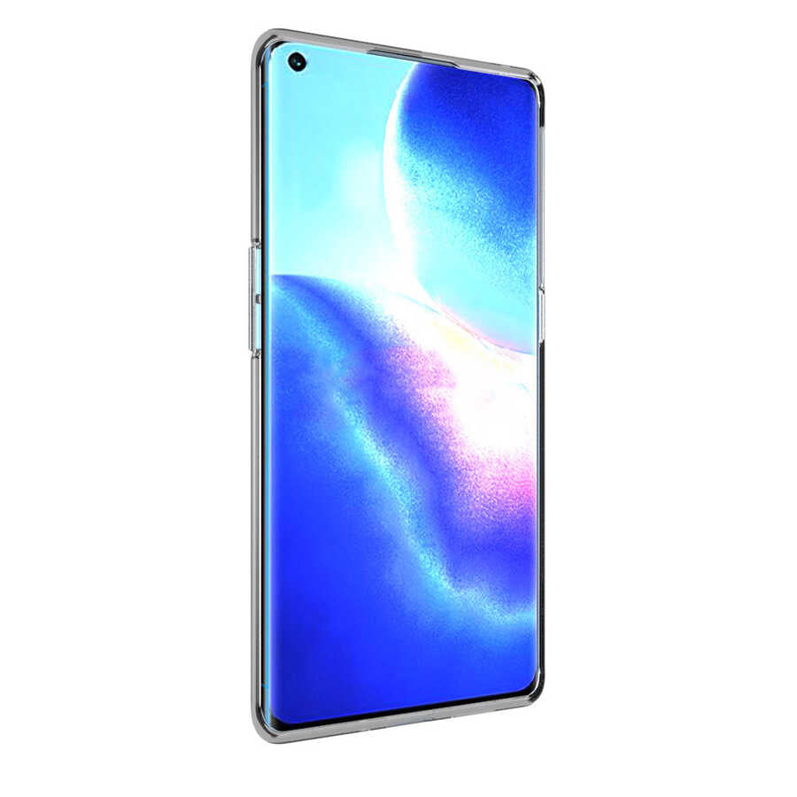 Oppo Reno 5 Pro 5G Kılıf Zore Süper Silikon Kapak Renksiz