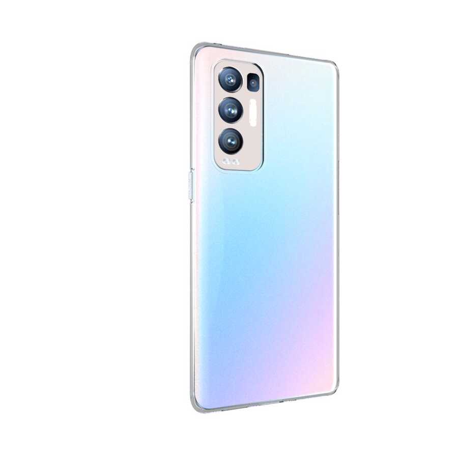 Oppo Reno 5 Pro 5G Kılıf Zore Süper Silikon Kapak Renksiz