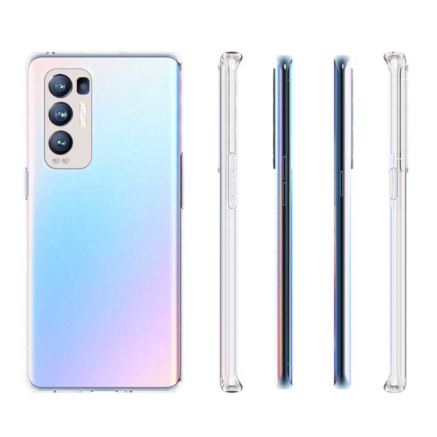 Oppo Reno 5 Pro 5G Kılıf Zore Süper Silikon Kapak Renksiz
