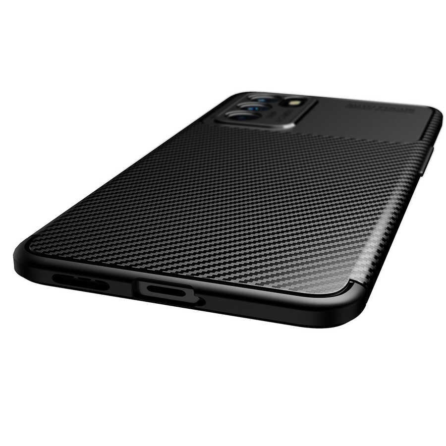 Oppo Reno 6 4G Kılıf Zore Negro Silikon Kapak Kahverengi