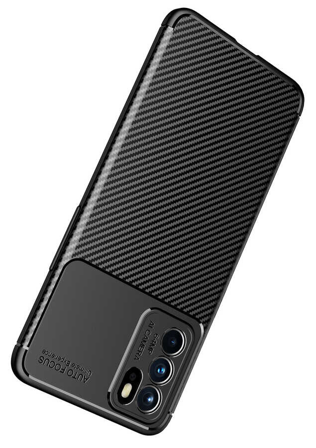Oppo Reno 6 4G Kılıf Zore Negro Silikon Kapak Lacivert