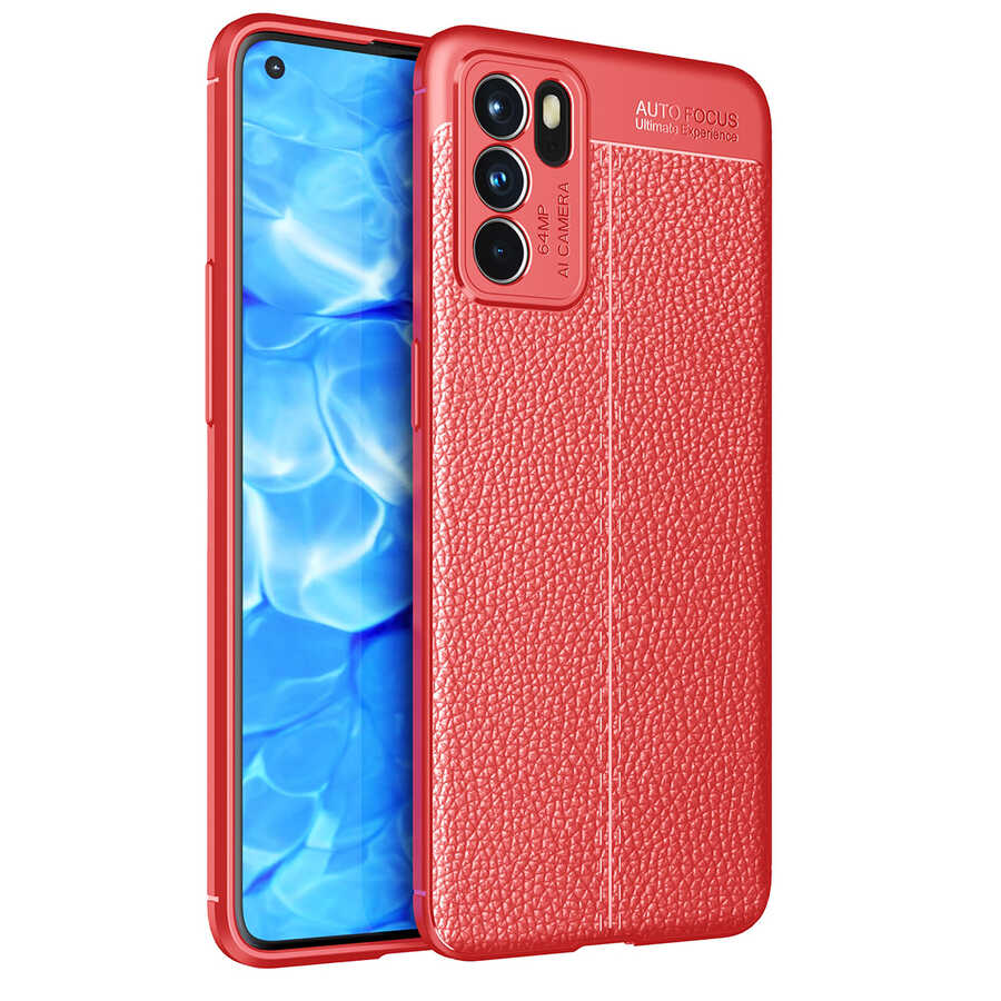 Oppo Reno 6 4G Kılıf Zore Niss Silikon Kapak Lacivert